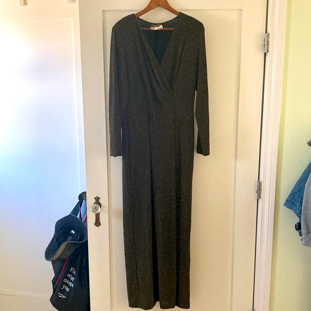 80’s Gold Evening Gown (size 12)